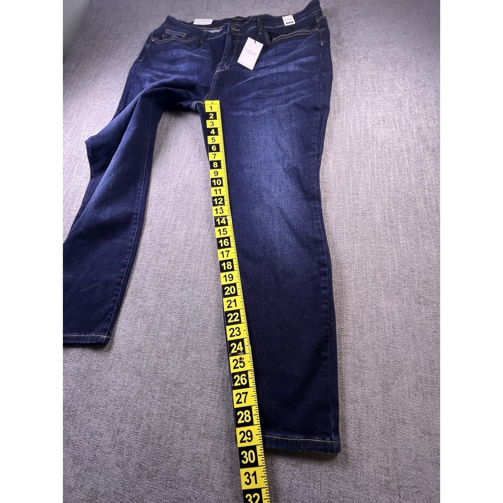 Judy Blue Jeans Women's 22W Blue Skinny‎ Fit Boho City Preppy Dark Wash NWT - Picture 11 of 16